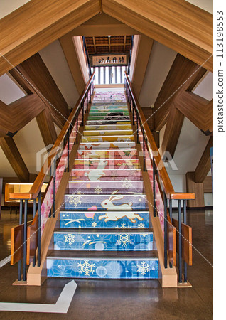 Ono Castle waiting for the cherry blossoms to bloom 113198553