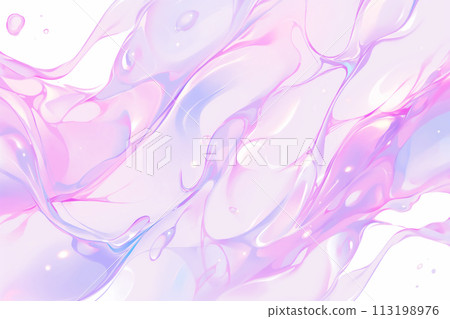 A liquid with a fluid form that gives off a colorful glow A liquid with a fluid form that gives off a colorful glow 113198976