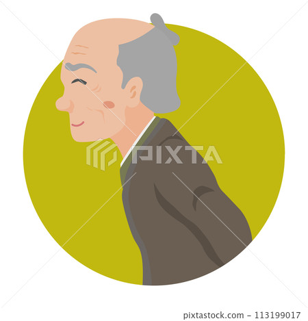 江戶時代的城鎮居民、老人 113199017