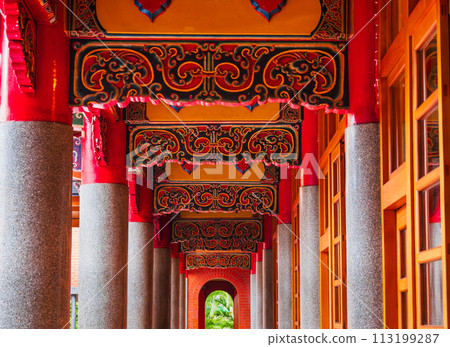 Taipei Xingtian Temple Corridor Taipei Xingtian Temple Corridor 113199287