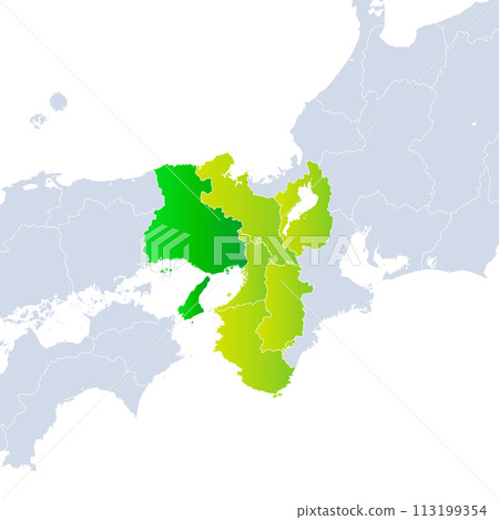 Hyogo Prefecture Map and Kansai Region Hyogo Prefecture Map and Kansai Region 113199354
