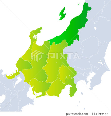 Niigata Prefecture Map and Chubu Region Niigata Prefecture Map and Chubu Region 113199446