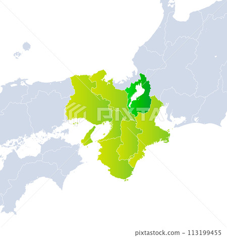 Shiga Prefecture Map and Kinki Region Shiga Prefecture Map and Kinki Region 113199455