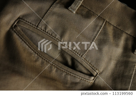 Chino pants pocket 113199560