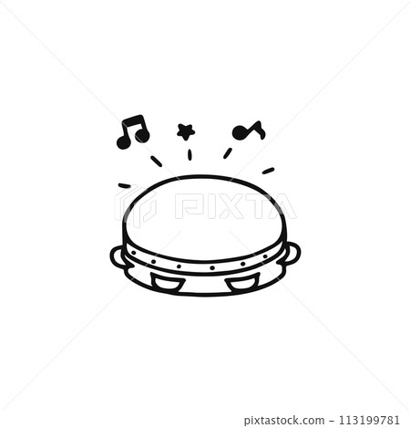 手鼓/線描 113199781