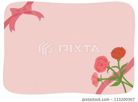 Mother's day carnation frame 113200367