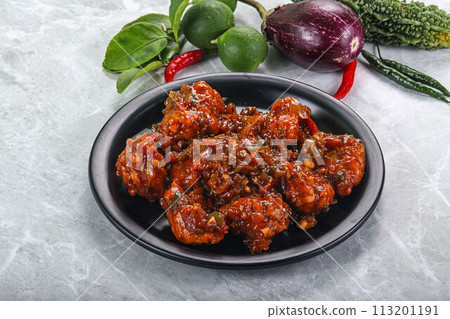 Chinese cuisine - Chicken manchurian gravy Chinese cuisine - Chicken manchurian gravy 113201191