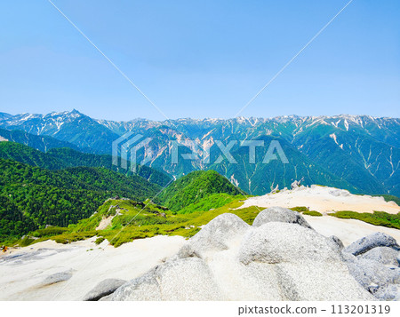 夏天的津岳登山（山頂眺望） 113201319