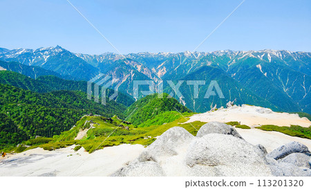 夏天的津岳登山（山頂眺望） 113201320