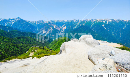 夏天的津岳登山(山頂眺望) 夏天的津岳登山(山頂眺望) 113201330