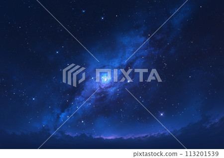 寂靜的太空中綻放的星光：為幻夜添色的光之集合 AI 生成 64 113201539