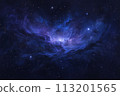 寂靜的太空中綻放的星光：為幻夜著色的光之集合 AI 生成 89 113201565