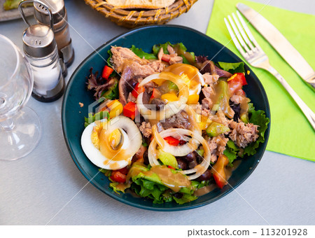 Just cooked nicoise salad Just cooked nicoise salad 113201928