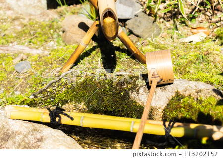 Shokado Garden, Yawata Jirohana, Yawata City, Kyoto Prefecture, Tea Room, Takegakure no Tsukubai 113202152
