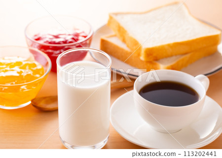 Drink milk for breakfast Drink milk for breakfast 113202441