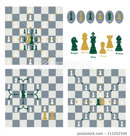 西洋棋/西洋棋規則/如何移動棋子 西洋棋/西洋棋規則/如何移動棋子 113202509