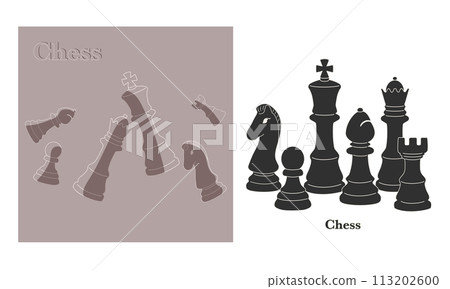 國際象棋，棋子，國王，王后，馬 113202600