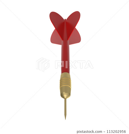 The red dart for sport game or Business concept 3d rendering. 113202956