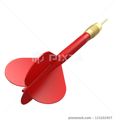 The red dart for sport game or Business concept 3d rendering. 113202957