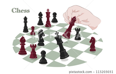 Chess, chess pieces, chess board, checkmate 113203031