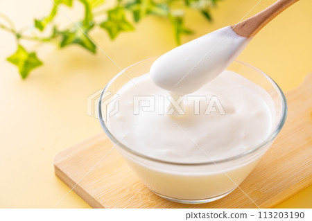 Eat yoghurt 113203190