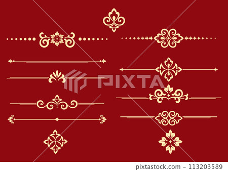 Vintage set. Floral elements for design monograms, invitations, frames, menus and labels. Graphic design of the website, cafes, boutiques, hotels, wedding invitations. 113203589