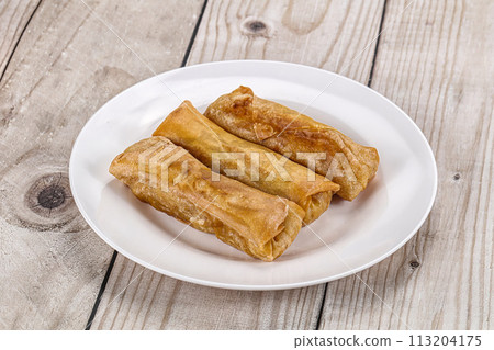 Traditional crispy fried stuffed springroll Traditional crispy fried stuffed springroll 113204175