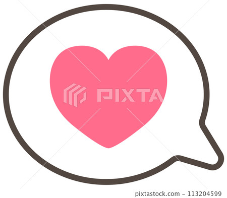 love speech bubble love speech bubble 113204599