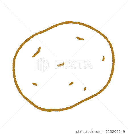 Simple potato illustration 113206249