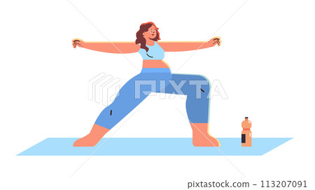happy pregnant woman future mom doing physical stretching exercises pregnancy motherhood expectation healthy lifestyle concept happy pregnant woman future mom doing physical stretching exercises pregnancy motherhood expectation healthy lifestyle concept 113207091