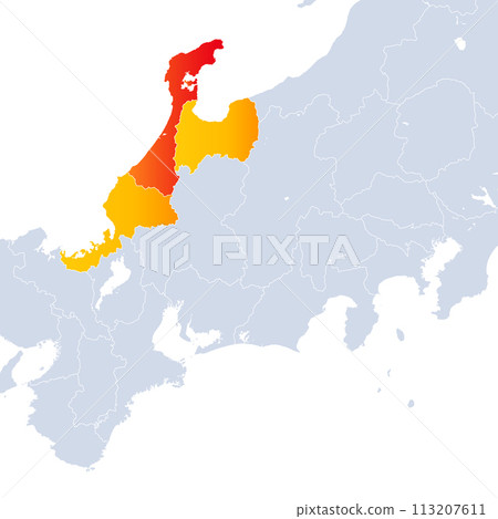 石川縣地圖和北陸地區 113207611
