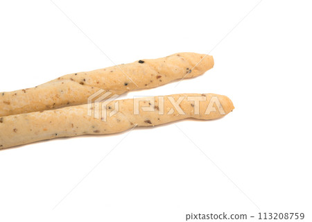 Bread sticks grissini on white Bread sticks grissini on white 113208759