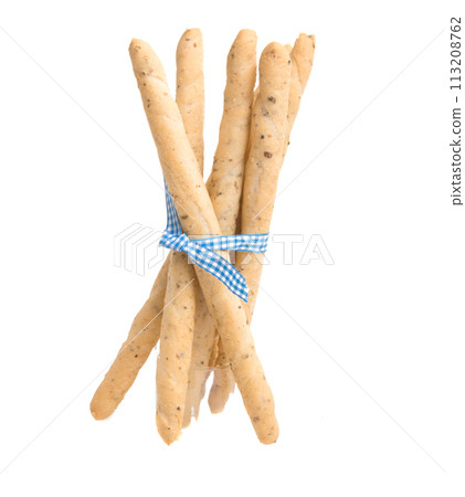 Bread sticks grissini on white Bread sticks grissini on white 113208762