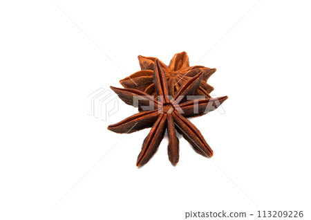 Cinnamon spice sticks isolated on the white Cinnamon spice sticks isolated on the white 113209226