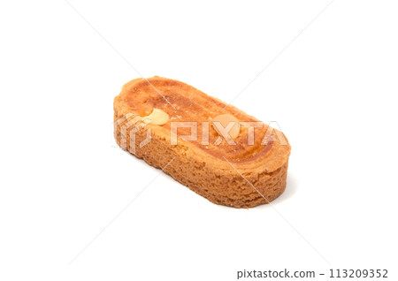 tasty cookie isolated on the white 113209352