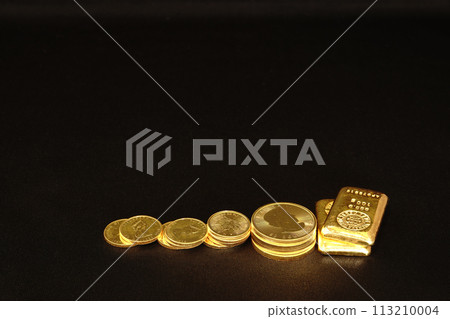Gold coins, a physical asset with their beautiful shine, are becoming increasingly popular. 113210004