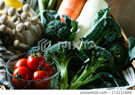 Vegetables in the basket Vegetables in the basket 113211666