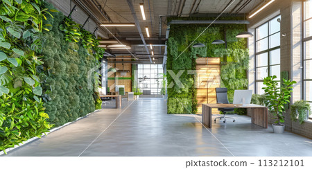 Modern office with natural light 113212101