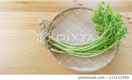 Parsley with roots 113212409