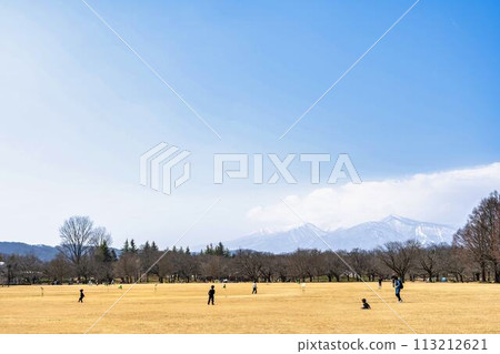 宮城縣川崎町公園風景、早春廣場 宮城縣川崎町公園風景、早春廣場 113212621