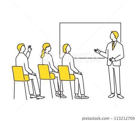 參加學習會議的商務人士 113212709