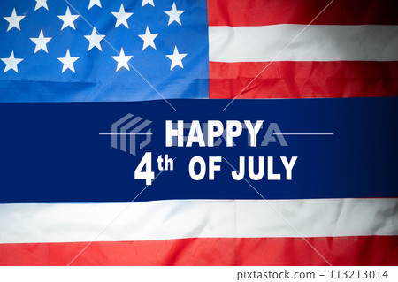 The flag of the United States of America with copy space. The flag of the United States of America with copy space. 113213014