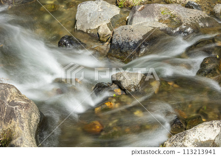 The clear waters of Kurama River, north of Kyoto The clear waters of Kurama River, north of Kyoto 113213941