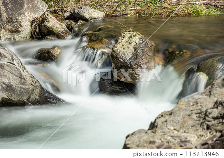 The clear waters of Kurama River, north of Kyoto The clear waters of Kurama River, north of Kyoto 113213946