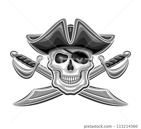 Vector logo for Pirate Skull 113214360