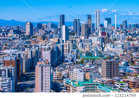 日本東京城市景觀難得的山景…俯瞰池袋副中心的藍天和池袋陽光60 日本東京城市景觀難得的山景…俯瞰池袋副中心的藍天和池袋陽光60 113214709