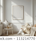classic bedroom with white classic sofa and classic chair 113214770