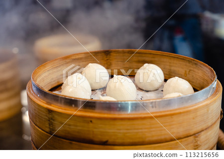 Taiwanese Chinese steamed meat buns Taiwanese Chinese steamed meat buns 113215656