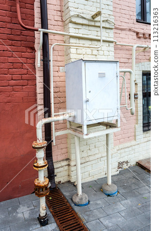 Gas distribution point in an apartment house Gas distribution point in an apartment house 113216363