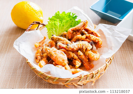 Fried sweet shrimp Fried sweet shrimp 113218037